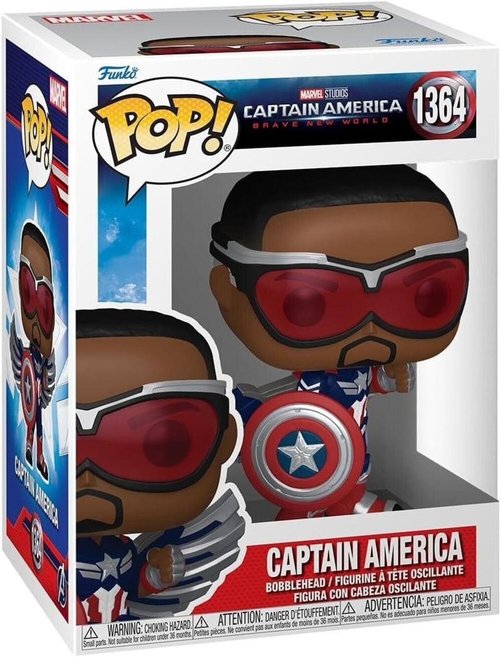 Funko Pop! Captain America Brave New World- Collectable Vinyl Figure - 1364
